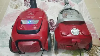 Sound intensity test. Electrolux Ultra Silencer Zen vs  Ergo Easy 58 db VS 82 db Vacuum Cleaner