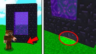 FAKIR FOUND A HIDDEN CHEST UNDER THE PORTAL! 😱 - Minecraft