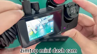 Zimtop3 Channel Dash Cam for Car Camera 1080P Video Recorder Dashcam Black Box Dual Lens