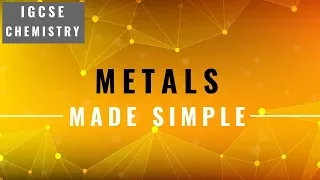 IGCSE CHEMISTRY REVISION [Syllabus 10] - Metals