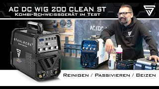 STAHLWERK AC/DC WIG 200 Clean ST Combination welder with cleaning, passivation and pickling function