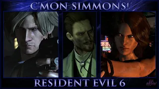 RE6 - Helena Harper & Leon Kennedy ft. Derek C. Simmons - C'MON SIMMONS!