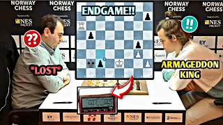 Magnus CRUSHES Mamedyarov with Just 5 Seconds On the Clock!!😱|| Norway Chess 2023🏆