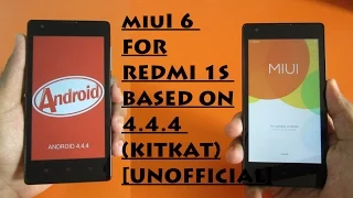[Now OFFICIAL] MIUI 6 for Redmi 1S- 4.4.4 !