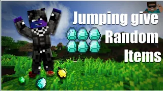 Minecraft But Jumping Drops Op Item | How To Download Jump Give Op Item In Minecraft Pe | ATHEX-777
