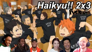 Haikyu!! 2x3 Reactions | Great Anime Reactors!!! | 【ハイキュー!!】【海外の反応】