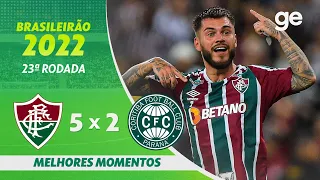 FLUMINENSE 5 X 2 CORITIBA | MELHORES MOMENTOS | 23ª RODADA BRASILEIRÃO 2022 | ge.globo