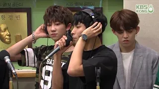 Seventeen DK singing "Don't Wanna Cry" in live radio got The8 (Minghao) fanboying at him