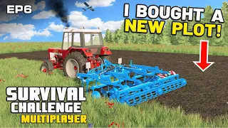 FIRST LAND PURCHASE AND EQUIPMENT UPGRADES Survival Challenge Multiplayer FS22 Ep 6