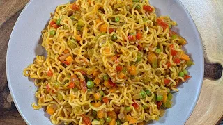 Vegetable Masala Maggi recipe | Veg spicy noodles | वेज मसाला मैगी नूडल्स | @10PM_kitchen #vegan