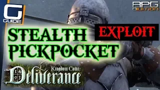 KINGDOM COME DELIVERANCE - Easy STEALTH & PICKPOCKET Stat Leveling