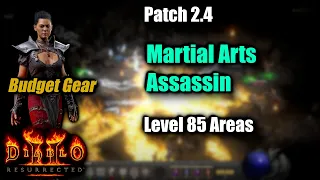 Budget Martial Arts Assassin farming level 85 Areas - PTR 2.4 Diablo 2 Resurrected