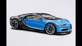 Bugatti Chiron Drawing