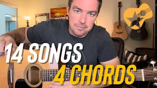 14 Hit Songs Using 4 Chords in 7 Minutes