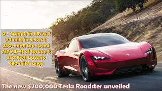 New Tesla Roadster 2 unveiled - fastest production car ever!