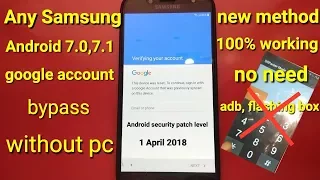 Samsung J7 Pro( j730f,j730g,j730gm) 7.0 frp unlock 2018 without flash