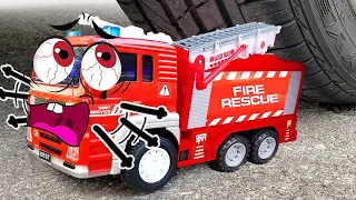 Experiment Car vs Fire Truck, Coca Cola | Woa Doodles