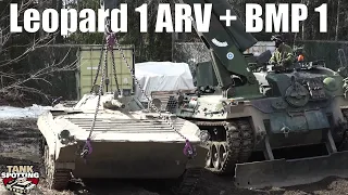 Leopard 1 ARV Recovery Tank Operating "Damaged" BMP-1Tankspotting IFV - Show 1 Cam Mix