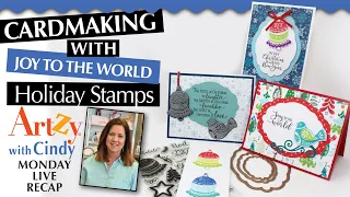 Card making with our NEW Joy to the World Holiday Stamps!