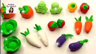 Clay vegitables 🤩 | How to make clay vegitables| Vegitable clay | how to make vegetables with clay