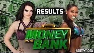 WWE Money In The Bank 2014 Paige vs Naomi Results!