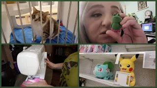 Cats, Toy Shopping, and Sewing a Bag | VLOG!!