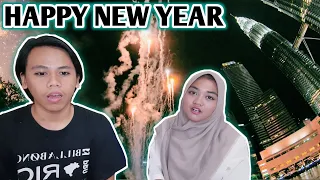 DETIK DETIK PERTUKARAN TAHUN BARU DI MALAYSIA 😍 | Indonesian React