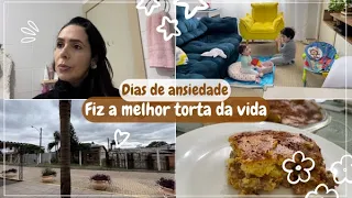 DIAS DIFÍCEIS CICLONE😱FIZ A MELHOR TORTA SALGADA DA VIDA|ROTINA SIMPLES RODEADA DE FILHOS|VIRTUOSA