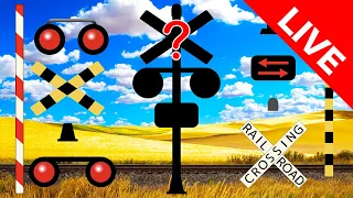 【 踏切アニメ 】 ☆ LIVE #149 踏切カンカンパズル puzzle railroad crossingふみきり