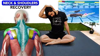 Recovery for shoulders, neck, upper back. Dry-land Workout #3
