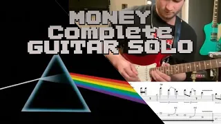 How to Play the "MONEY" solo, Pink Floyd  w/ ONSCREEN TAB, David Gilmour's nod to WHICH GUITARIST??💰