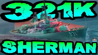 Sherman drückt 321K DMG *RATATATA* im "300K Club" ⚓️ in World of Warships 🚢 #worldofwarships