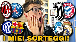 Chi prendono JUVENTUS, INTER, MILAN e ATALANTA? - I miei SORTEGGI dei GIRONI di CHAMPIONS!!