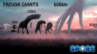 Trevor Henderson Giants Size Comparison | SPORE