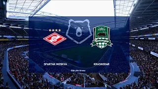 Spartak Moscow vs Krasnodar | 2019-20 Russian Premier Liga | PES 2020
