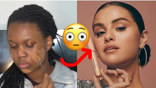 Makeup transformation 🔥😳 Selena Gomez🔥cirurgia plástica💉😳 #makeuptutorial.