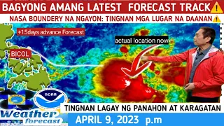 POTENSYAL NA BAGYONG AMANG: LATEST  FULL FORECAST TRACK ⚠️ WEATHER UPDATE TODAY | APRIL 9, 2023p.m