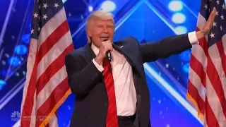 Donald Trump Sings Bruno Mars - America's Got Talent
