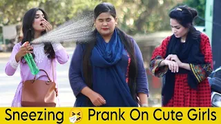 Sneezing Prank On Cute Girls - Most Funny Pranks of 2023@crazycomedy9838