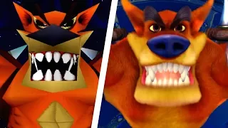 Crash Bandicoot N. Sane Trilogy - All Bosses Comparison (PS4 vs Original)