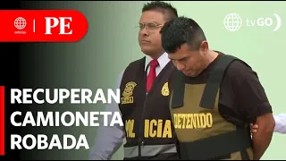 Police recovered a stolen pickup truck and captured the perpetrator | Primera Edición | News Peru