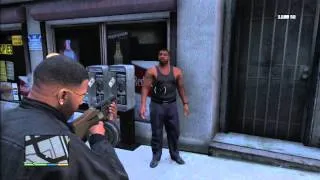 GTA 5 Franklin's Grove Street Gang Wars & Ballas Drive-By Shootout Gameplay