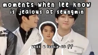 moments when lee know is jealous of seungmin
