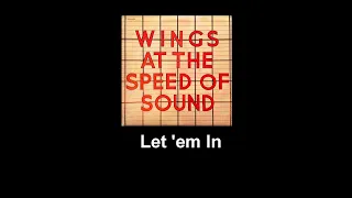 Wings - Let 'em In  with lyrics - Paul McCartney and Linda McCartney  ( Music & Lyrics )