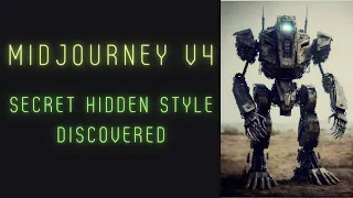 Midjourney v4 secret hidden style revealed! Exploring AI image synthesis with the secret style