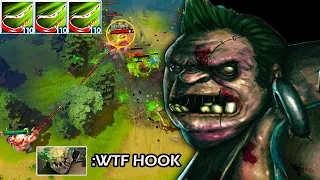 100% Hook Accuracy _Insane Pudge with Zero missed Hooks in Dota2 _ Levkan Pudge