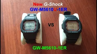 Часы Casio G-Shock GW-M5610U-1ER новый модуль 3495, сравнение с 3159.