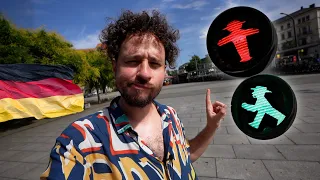 Why traffic lights in Germany are SO DIFFERENT | Dresden 🚥🇩🇪