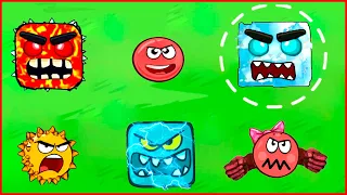 New Year's mod for the game about the red ball 4. Battle against snow square bosses.world of sweets