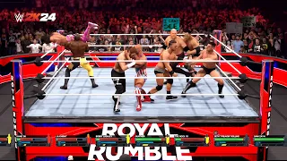 WWE 2K24 - ROYAL RUMBLE MATCH WITH ALL UNLOCKED SUPERSTARS (PS5)